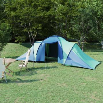 Tent 6-persoons blauw en groen (Tenten, Outdoor items)