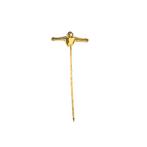 Gouden reversspeld, dasspeld | akzonobel (vintage), Sieraden, Tassen en Uiterlijk, Broches, Ophalen of Verzenden, Gebruikt, Overige kleuren