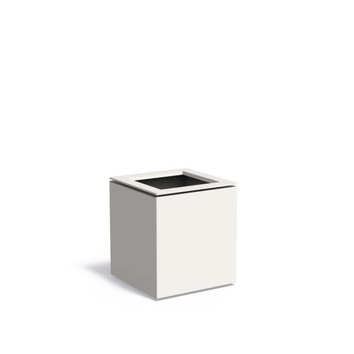 Aluminium plantenbak Domus 55x55x60cm - Met bodem, Tuin en Terras, Bloembakken en Plantenbakken, 60 cm of meer, Minder dan 60 cm