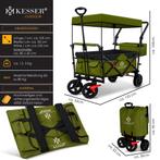 KESSER® Bolderkar - Opvouwbaar - Bolderwagen - Khaki, Caravans en Kamperen, Verzenden, Nieuw