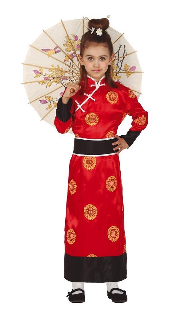 Oosterse Kimono Kostuum Meisje Rood, Kleding | Dames, Carnavalskleding en Feestkleding, Nieuw, Ophalen of Verzenden