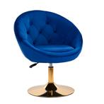 Draaistoel Marineblauw Kuip 4Rico QS-BL12 (Diverse stoelen), Huis en Inrichting, Stoelen, Verzenden, Nieuw