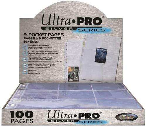 Transparante Pagina Voor 9 Kaarten Silver (25 stuks) | Ultra, Hobby en Vrije tijd, Verzamelkaartspellen | Overige, Nieuw, Verzenden