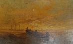 J.J.J.Godenne (1830-1926) - Sloep in de branding, Antiek en Kunst