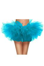 Tutu Super Kort Blauw Tule Rokje XS S M Blauw Petticoat Rok, Kleding | Dames, Ophalen of Verzenden, Nieuw, Carnaval, Kleding