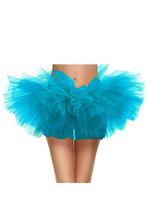 Extra Korte Tutu Blauw Tule Rokje XS-S-M Ballet Petticoat 14, Nieuw, Carnaval, Ophalen of Verzenden, Kleding