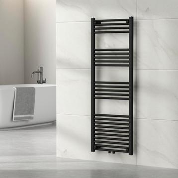 [neu.haus] Handdoekradiator Voss 140x50x3 cm zwart beschikbaar voor biedingen