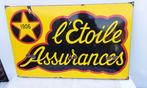 LÉtoile assurance - 1906 - Reclamebord - Emaille, Antiek en Kunst, Antiek | Wandborden en Tegels