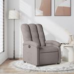 vidaXL Fauteuil verstelbaar stof taupe, Huis en Inrichting, Fauteuils, Verzenden, Nieuw