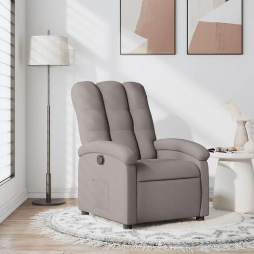 vidaXL Fauteuil verstelbaar stof taupe, Huis en Inrichting, Fauteuils, Nieuw, Verzenden