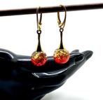 Natuurlijke Baltische amber oorbellen in sterling zilver -, Antiek en Kunst