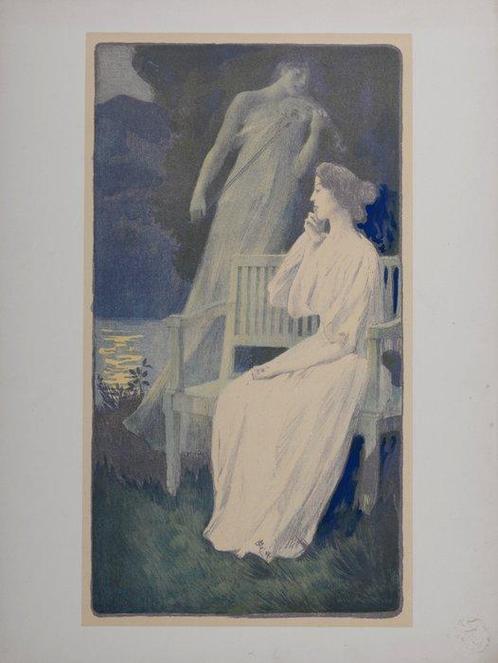 Auguste Gorguet (1862-1927) - Andante Nocturne, Antiek en Kunst, Kunst | Designobjecten