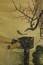 Kacho-ga  (plum flowers and bird) - With signature and