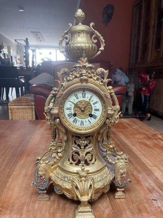 Pendule Lodewijk XVI-stijl Koper, verguld spelter -, Antiek en Kunst, Antiek | Klokken