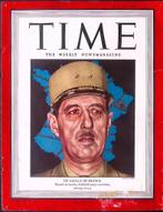 Cover Time Magazine1944 met Charles de Gaulle (lijst optie), Verzamelen, Militaria | Tweede Wereldoorlog, Verzenden