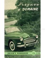 1959 RENAULT FREGATE | DOMAINE INSTRUCTIEBOEKJE ENGELS