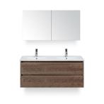 Dante Badmeubelset 120 cm - Tabacco - Keramische Wastafel, Huis en Inrichting, Ophalen of Verzenden, Nieuw