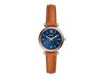 Fossil Carlie Mini Horloge ES4701 Dameshorloge 28 mm - Bruin, Verzenden, Nieuw