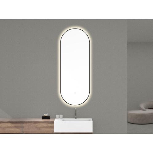 Ovale Spiegel Wiesbaden Nomi met Dimbare LED Verlichting en, Doe-het-zelf en Verbouw, Sanitair, Bad, Nieuw, Ophalen of Verzenden