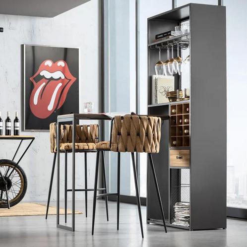 *WOONWINKEL* Kare Design Vinoteca Wijnkast Met Uitklap Barta, Huis en Inrichting, Tafelonderdelen, Nieuw, Verzenden