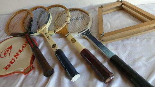 Collectie merkartikelen - Vintage houten tennisrackets -, Antiek en Kunst, Curiosa en Brocante