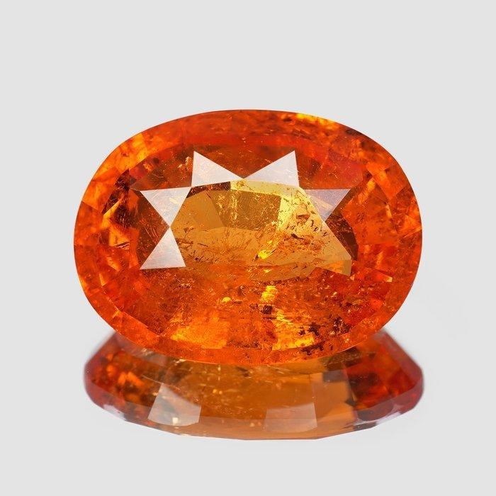 1 pcs Oranje Spessartiet - 7.02 ct - nternational Colored, Sieraden, Tassen en Uiterlijk, Edelstenen
