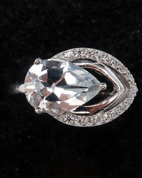 Zilver, Zilveren Topaas - Geloofsring - Zilver 925 -, Antiek en Kunst, Antiek | Boeken en Bijbels