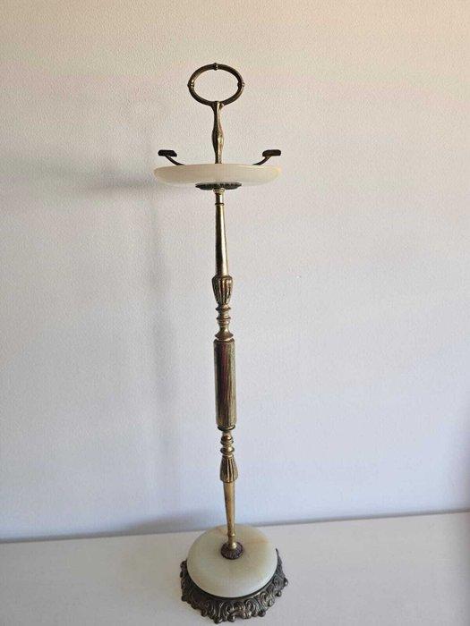 Asbak - Messing, Onyx - Portacenere da terra, Antiek en Kunst, Curiosa en Brocante