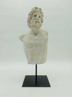 sculptuur, Busto di Asclepio - 41 cm - Marmerstof, Antiek en Kunst