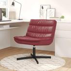 vidaXL Draaistoel Wijnrood 63 x 75 x 76 cm PU, Verzenden, Nieuw, Rood