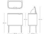 Brabantia Bo Touch Bin Prullenbak - 36 liter - Metallic Gold, Verzenden, Zo goed als nieuw
