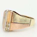 Ring - 14 karaat Geel goud, Roségoud, Witgoud - 0.08ct. tw., Sieraden, Tassen en Uiterlijk, Ringen, Nieuw