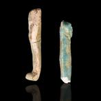 Oud-Egyptisch Paar faience ushabtis - beeldjes van het