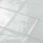 Handvorm wandtegel 13x13 grijs soft glans wandtegel, Nieuw, Ophalen of Verzenden, 10 m² of meer, Wandtegels
