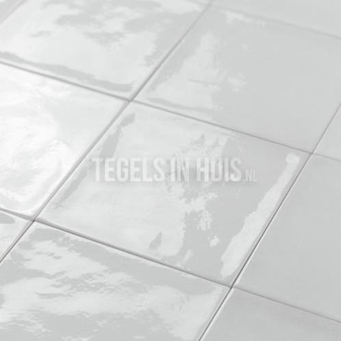 Handvorm wandtegel 13x13 grijs soft glans wandtegel, Doe-het-zelf en Verbouw, Tegels, Wandtegels, Nieuw, 10 m² of meer, Keramiek