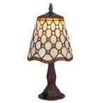 Tiffany tafellamp – Ronde Sieraccenten – Ø 17,5 × H 36 cm, Verzenden, Nieuw