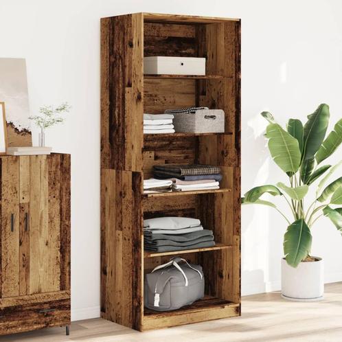 vidaXL Kledingkast 80x50x200 cm bewerkt hout oud hout, Huis en Inrichting, Kasten | Kledingkasten, Nieuw, Verzenden