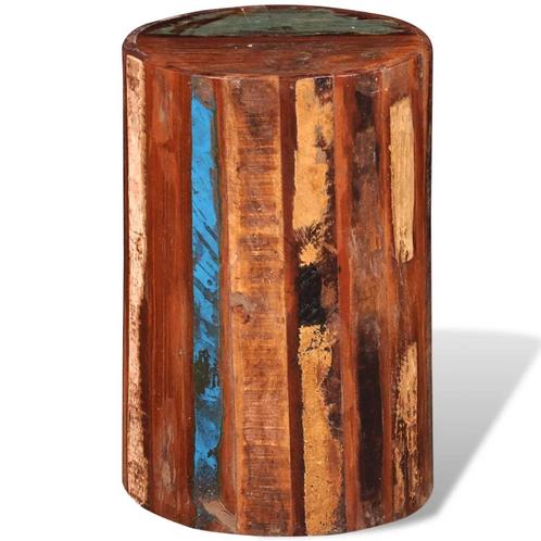 vidaXL Kruk massief gerecycled hout, Huis en Inrichting, Stoelen, Bruin, Nieuw, Verzenden