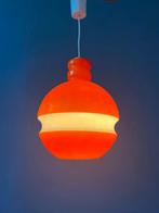 Orange and White Mid Century Peill & Putzler Glass Pendant L, Huis en Inrichting, Lampen | Hanglampen, Ophalen of Verzenden, Nieuw