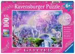 Koninkrijk van de Eenhoorns Glitter Puzzel (100 XXL stukjes), Verzenden, Nieuw