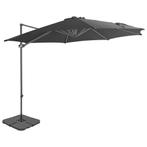 vidaXL Parasol met draagbare voet antracietkleurig, Tuin en Terras, Parasols, Verzenden, Nieuw, 3 tot 4 meter