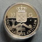 Nederlandse Antillen. 10 Gulden 2001 Proof, Karel IV Rijnse, Postzegels en Munten, Munten | Nederland