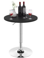 Ronde bartafel 60 cm verstelbaar met 360° draaibaar blad, Huis en Inrichting, Tafels | Bijzettafels, Verzenden, Nieuw