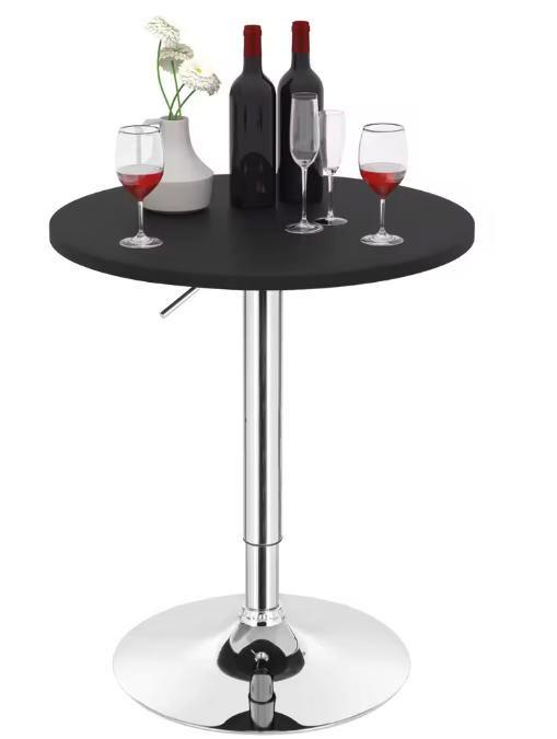 Ronde bartafel 60 cm verstelbaar met 360° draaibaar blad, Huis en Inrichting, Tafels | Bijzettafels, Nieuw, Verzenden