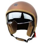 Motocubo beetle jethelm met vizier | mat brons | ECE 22.06, Verzenden, Nieuw met kaartje