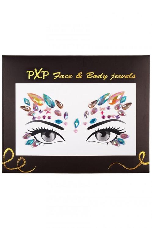 PXP Gezicht Sticker Face Jewels Glitter Unicorn, Hobby en Vrije tijd, Feestartikelen, Nieuw, Verzenden