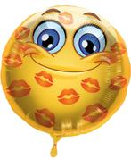Emoticon Ballon Kusjes 43cm | Nieuw!, Nieuw, Verzenden