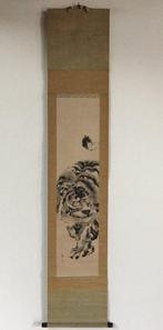Tiger / Japanese Vintage Hanging Scroll KAKEJIKU / Paper /, Antiek en Kunst