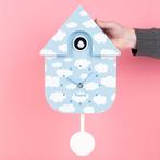 Koekoeksklok - Blauw met wolken, Huis en Inrichting, Woonaccessoires | Klokken, Verzenden, Nieuw