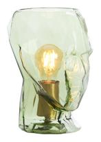 Light & Living Tafellamp Head Ø19cm, kleur Groen, Huis en Inrichting, Lampen | Tafellampen, Nieuw, Glas, Verzenden
